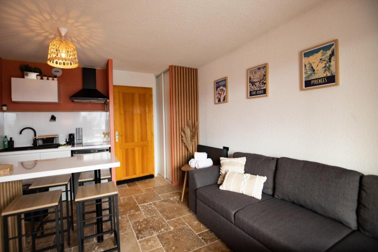Appartement Le Ticou - Cosy Et Lumineux Avec Balcon à Font-Romeu-Odeillo-Via Extérieur photo